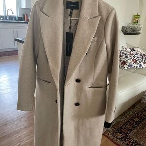 BCBGMaxAzria Classic Brand new with tags Tan/oatmeal  Coat